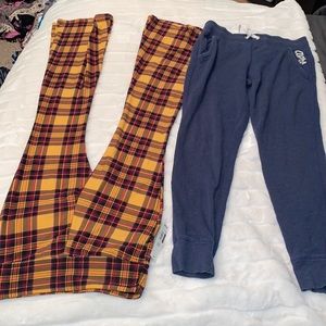 2 pairs of pajama pants